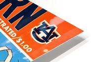 1973 Auburn vs. LSU Football Cover Art HD Metal print