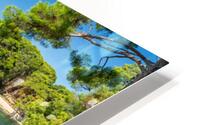 Beautiful panorama of the Cikat Bay on the island of Losinj in the Adriatic Sea Croatia HD Metal print