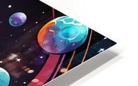 Space Snowman HD Metal print