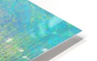 Blue Pastel Abstract With Writing  HD Metal print