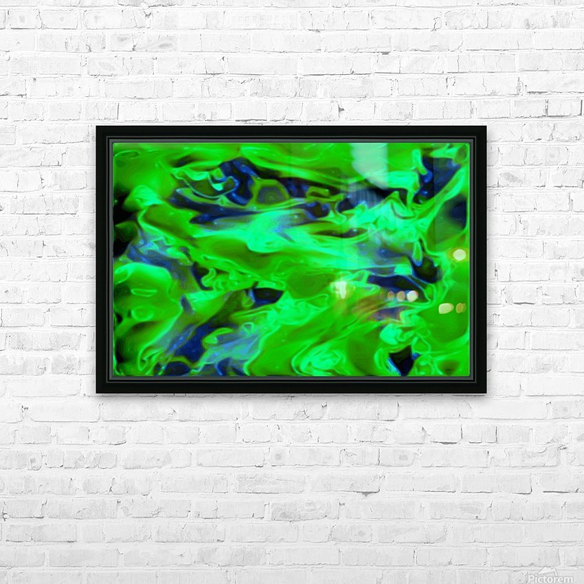 Gemphire Emerald Green Dark Blue Abstract Swirls Wall Art Jaycrave Designs Canvas Artwork
