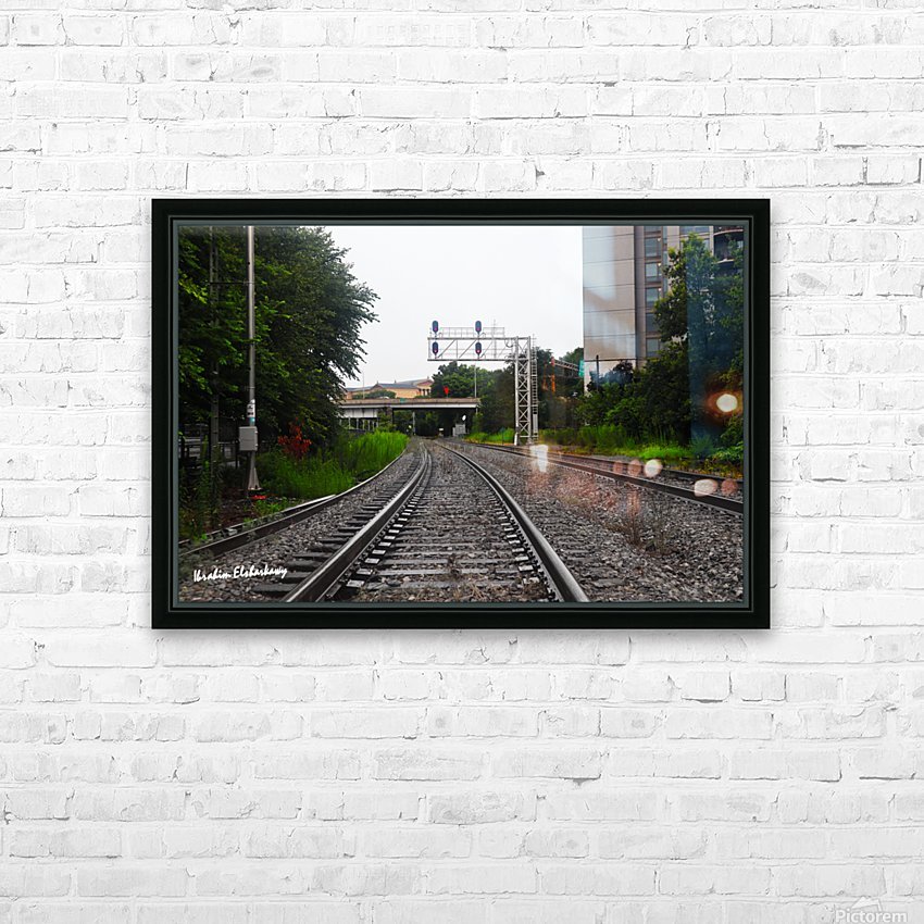 Train Tracks In Construction Zone Ibrahim Elsharkawy Canvas Artwork