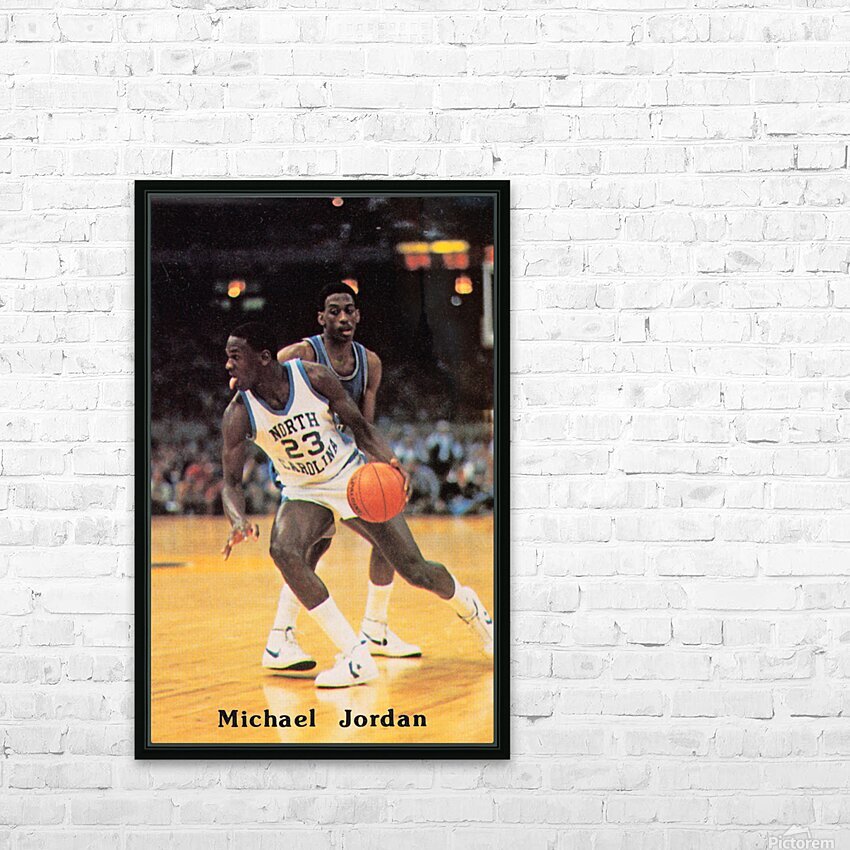 michael jordan unc poster