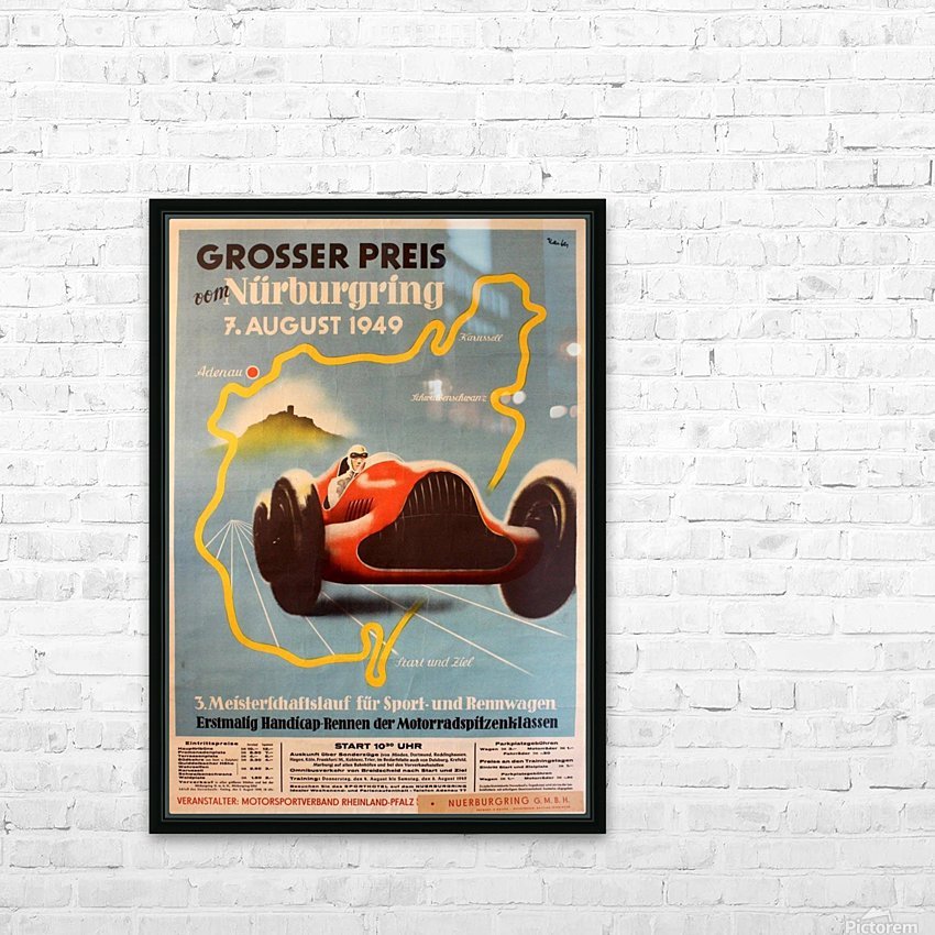 Original Vintage Sports Car Racing Poster for the 1949