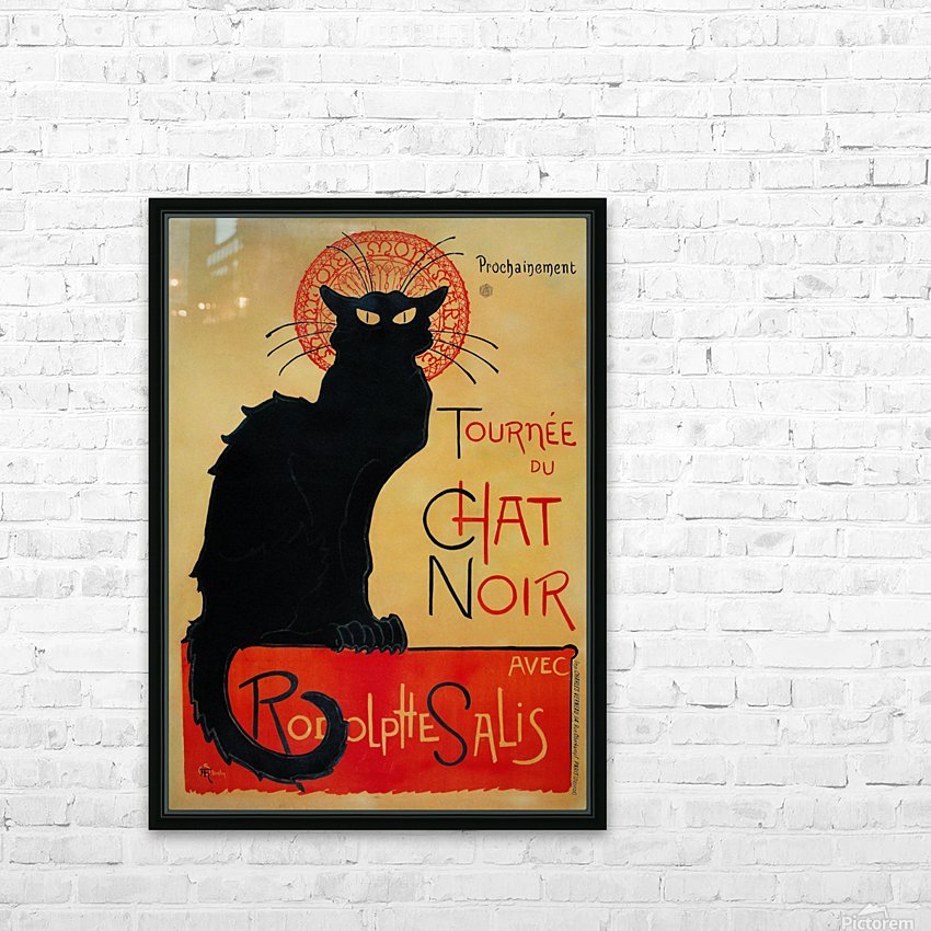 Theophile Steinlen Tournee Du Chat Noir Vintage Poster Canvas Artwork