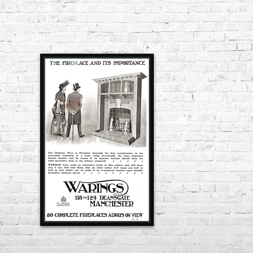 Advertisement For An Early 20th Century Fireplace From The