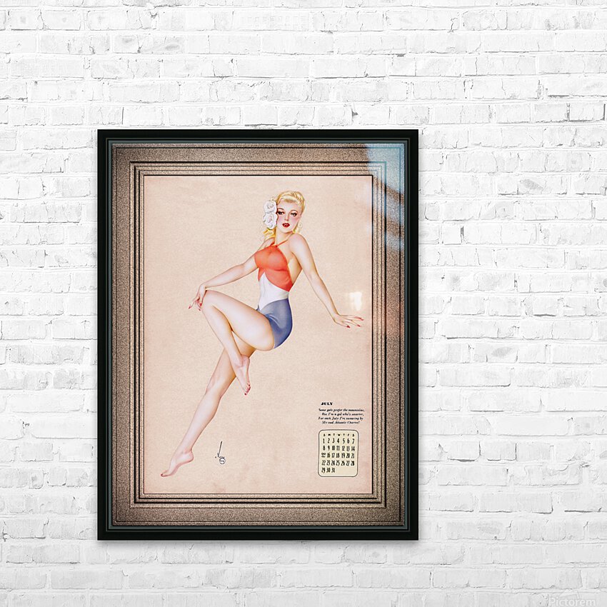July Varga Girl by Alberto Vargas Remastered Vintage Art