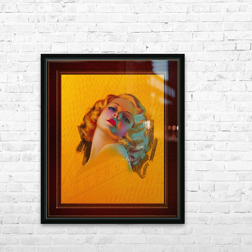 メゾチント　vintage Art Bewitching Eyes by Zoe Mozert Remastered Xzendor7 Vintage