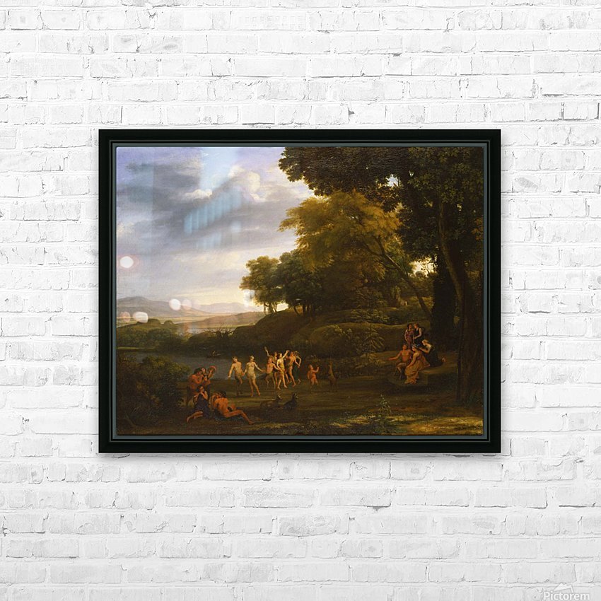 Claude Lorrain Nymph and Satyr Dancing Giclee Canvas Print Poster LARGE SIZE