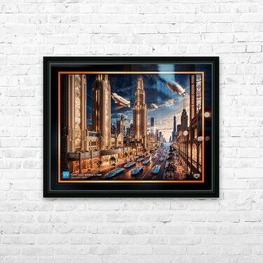 illustration ――― image（ダヴィッド社） The Icon - Michael Jordan Bulls - Limited Edition – Art By