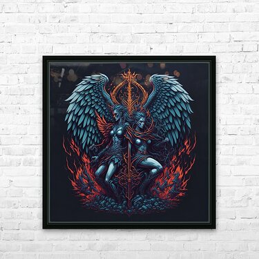 アート 画集 DEMONS＆MERVEILLES Angel and Demon by Serenity Wall Art