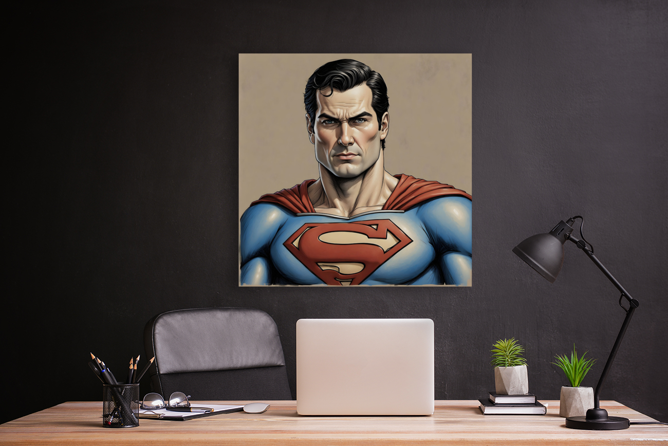 Superman Portrait Art
