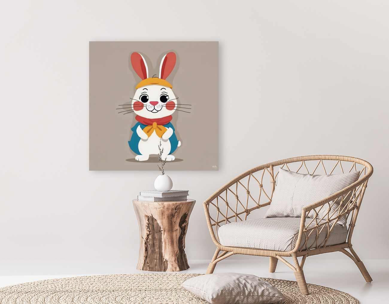 Bunny at the Studio. New Twist Art Art