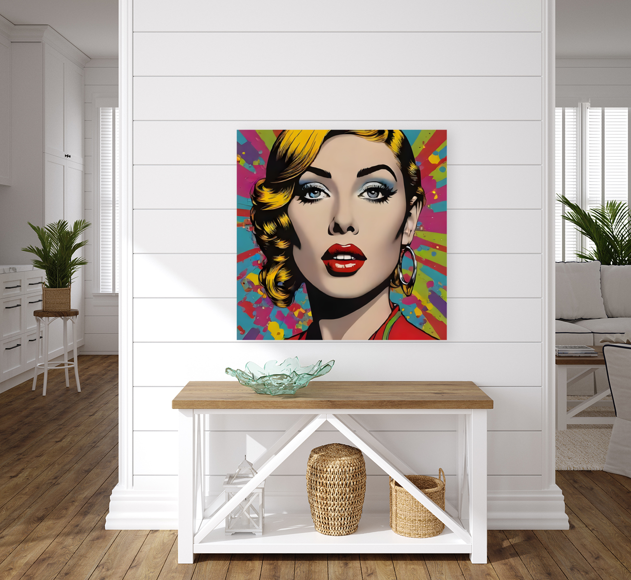 Retro Revival: Vibrant Pop Art Canvases. New Twist Art Art