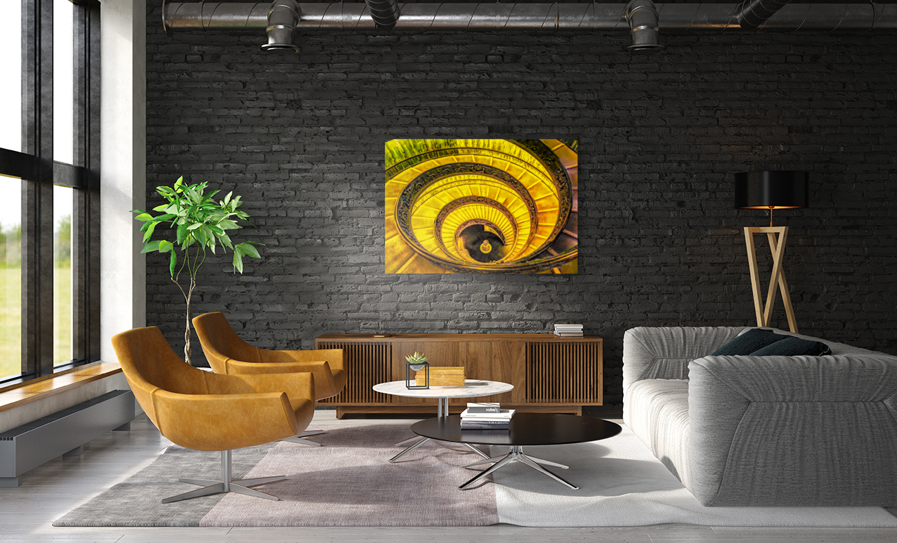 Vatican Circular Stairs Art