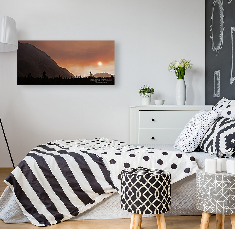 Canadian Rockies Fire Art