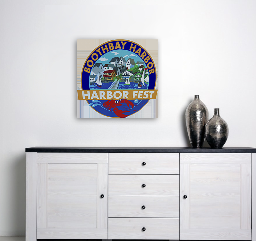 booth bay harbor fest sign Art