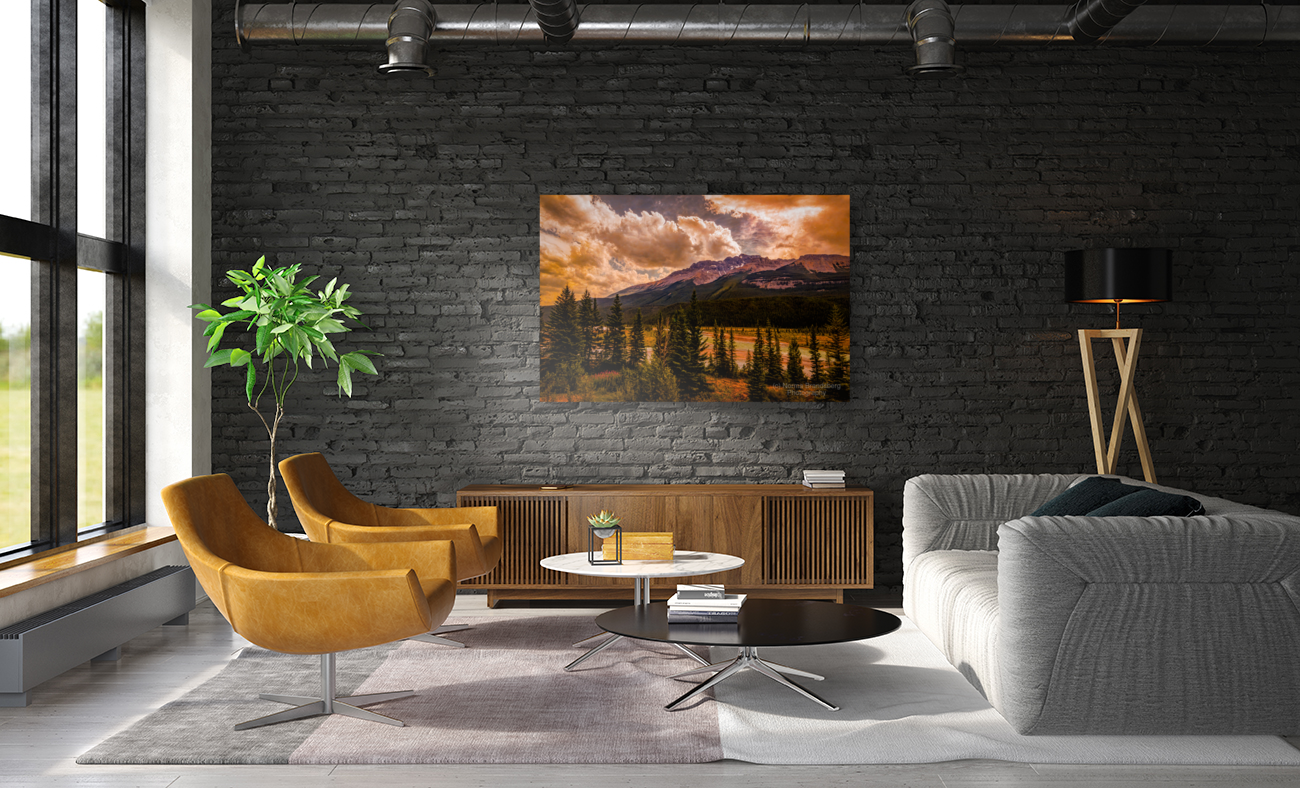 Icefield Parkway River Sunset 1 Art