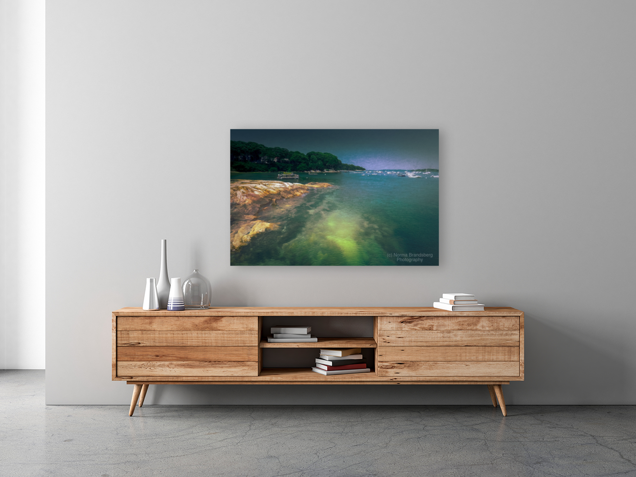 Falmouth Maine Town Landing Harbor Art