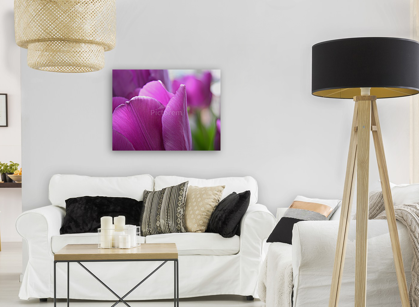 Purple Tulips Art