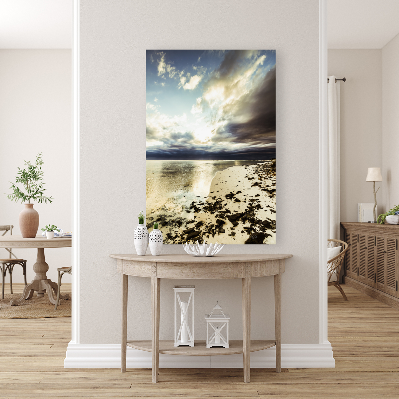 Scenic sea sunrise Art