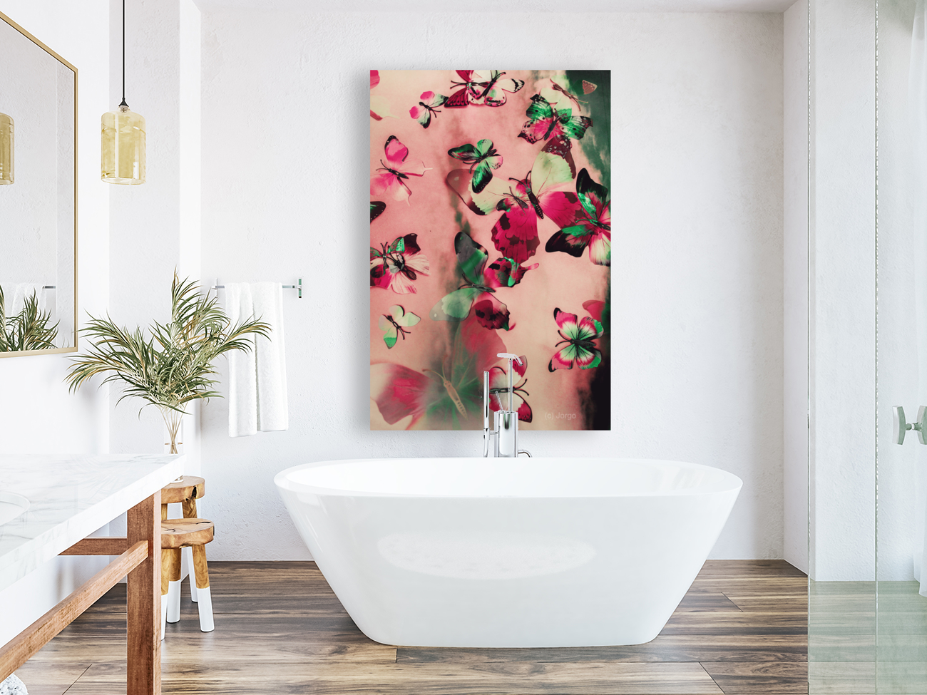 Creative butterfly background Art