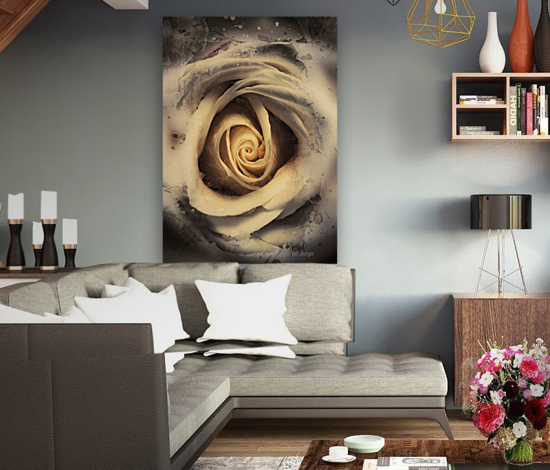 Rosy reflections Art
