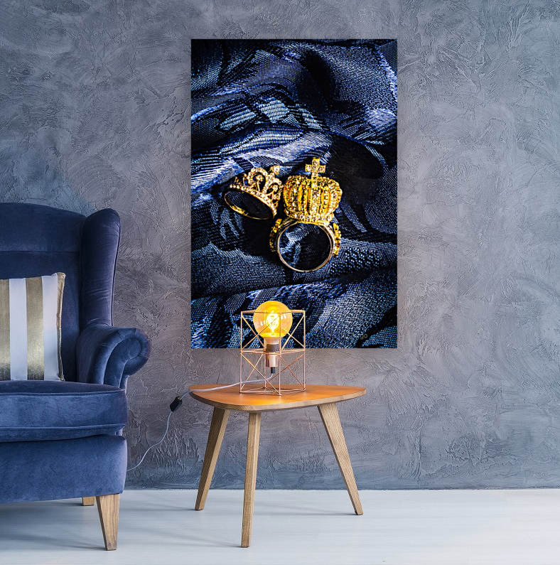 Royal blue couple Art
