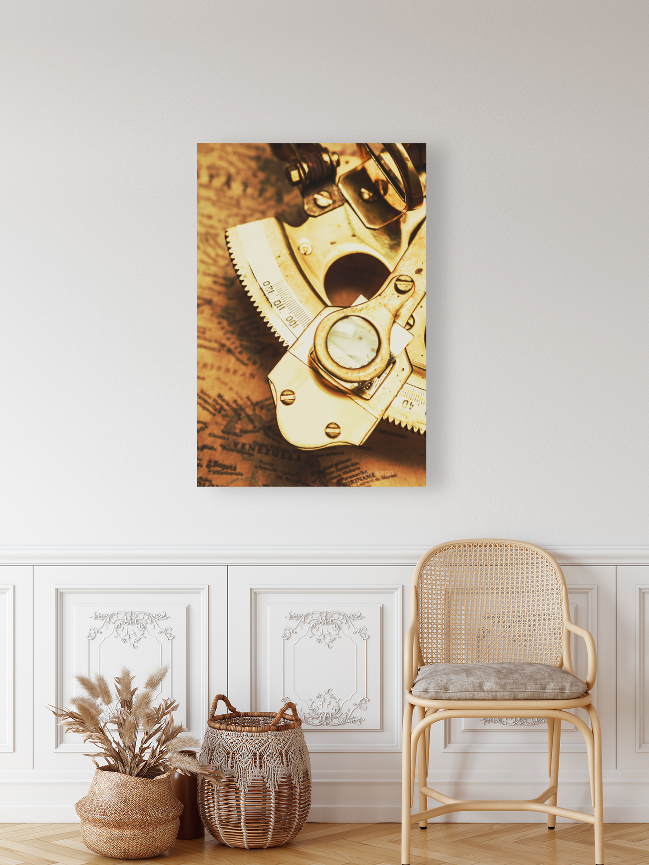 Sextant sailing navigation tool Art