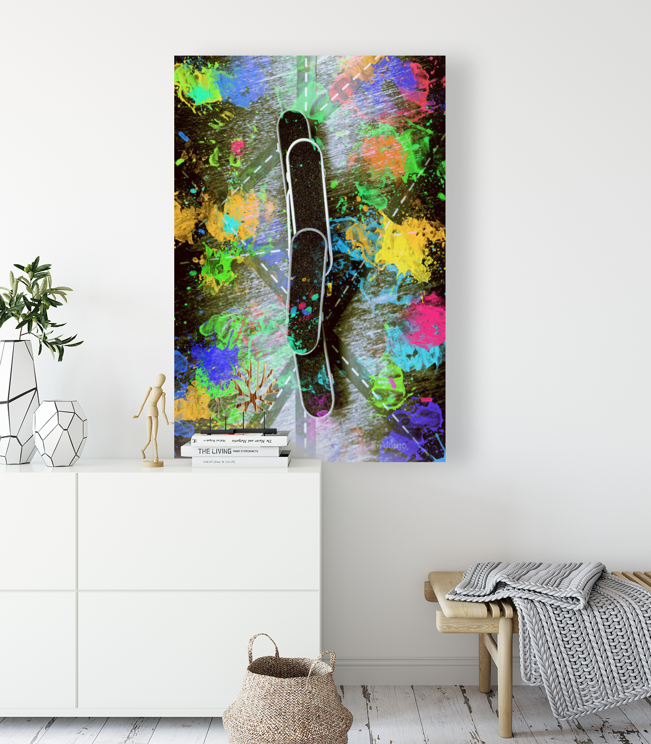 Skating pop art Art