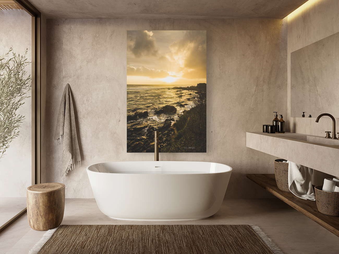 Sunset seascape Art
