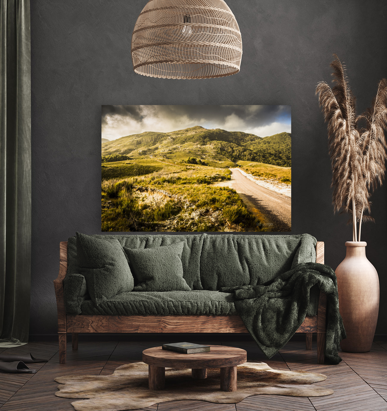 Amazing mountains landscape Art