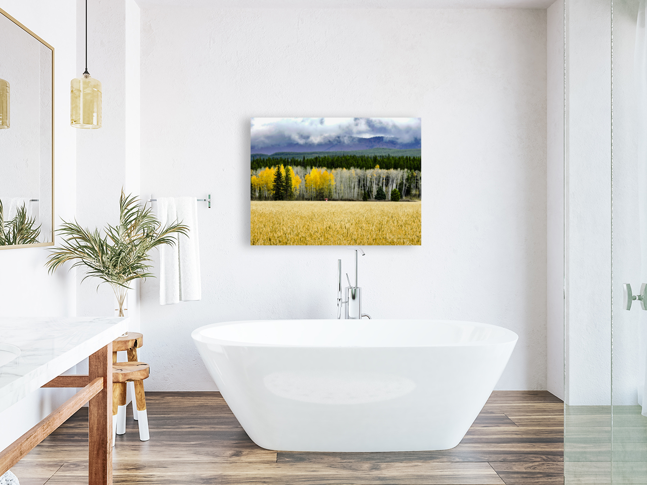 Teton Red Umbrella Art