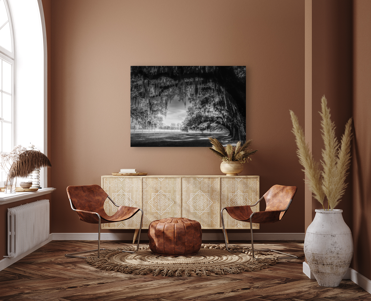 Oak Allee Tunnel of Light Art