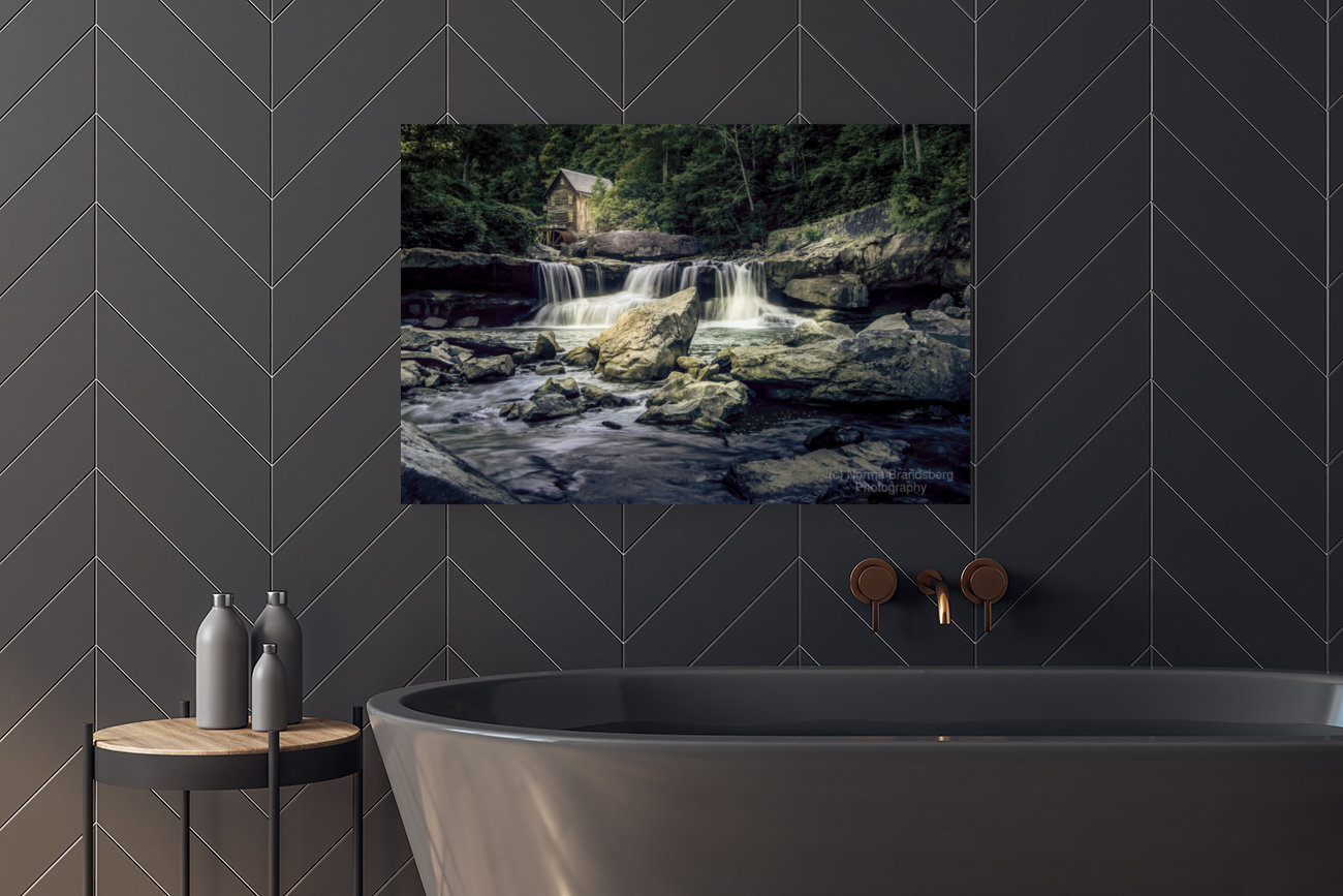 High Water at Glade Creek  Mill Art