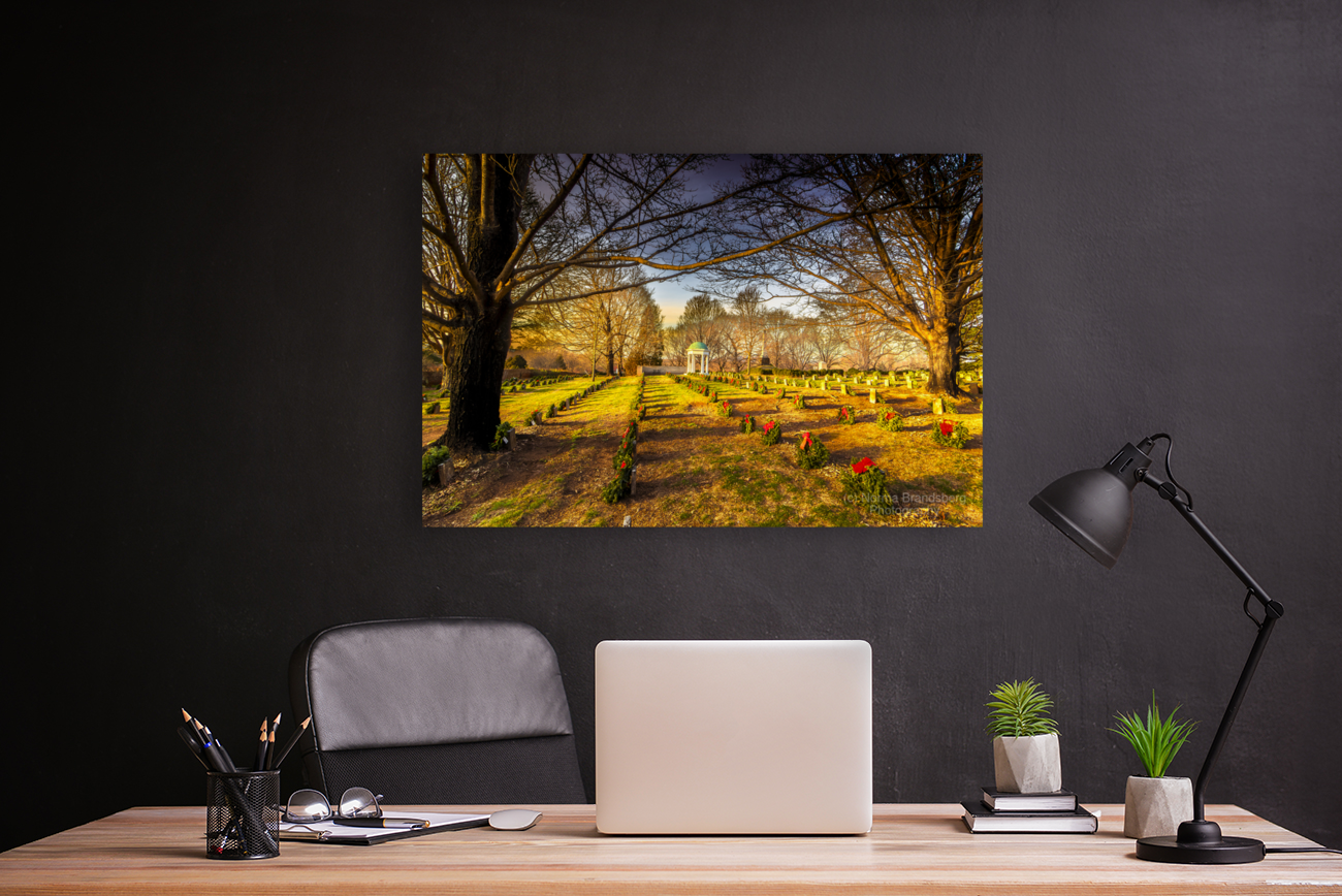 Old City Civil War Cemetery Christmas Wreaths Art