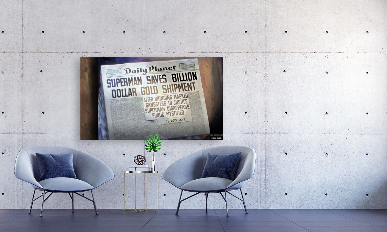 Superman Saves Billion Dollar Gold Shipment Art