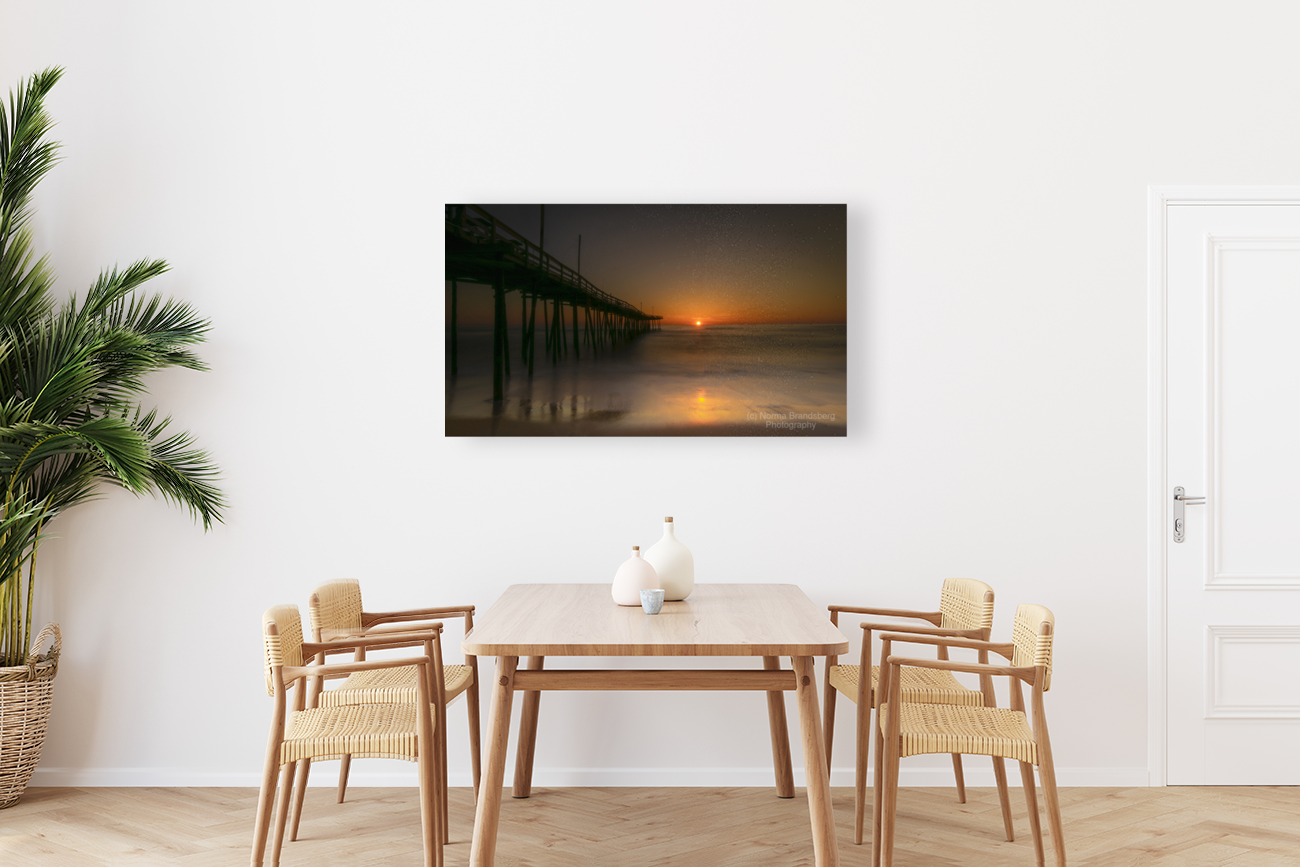Nags Head Pier at Sunrise Art