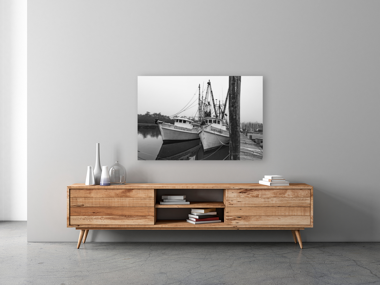 Rockville South Carolina Shrimp Boats Art