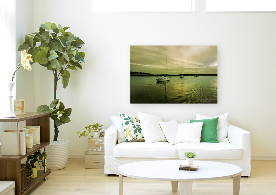 Hilton Head Broad Creek Sailboats Art