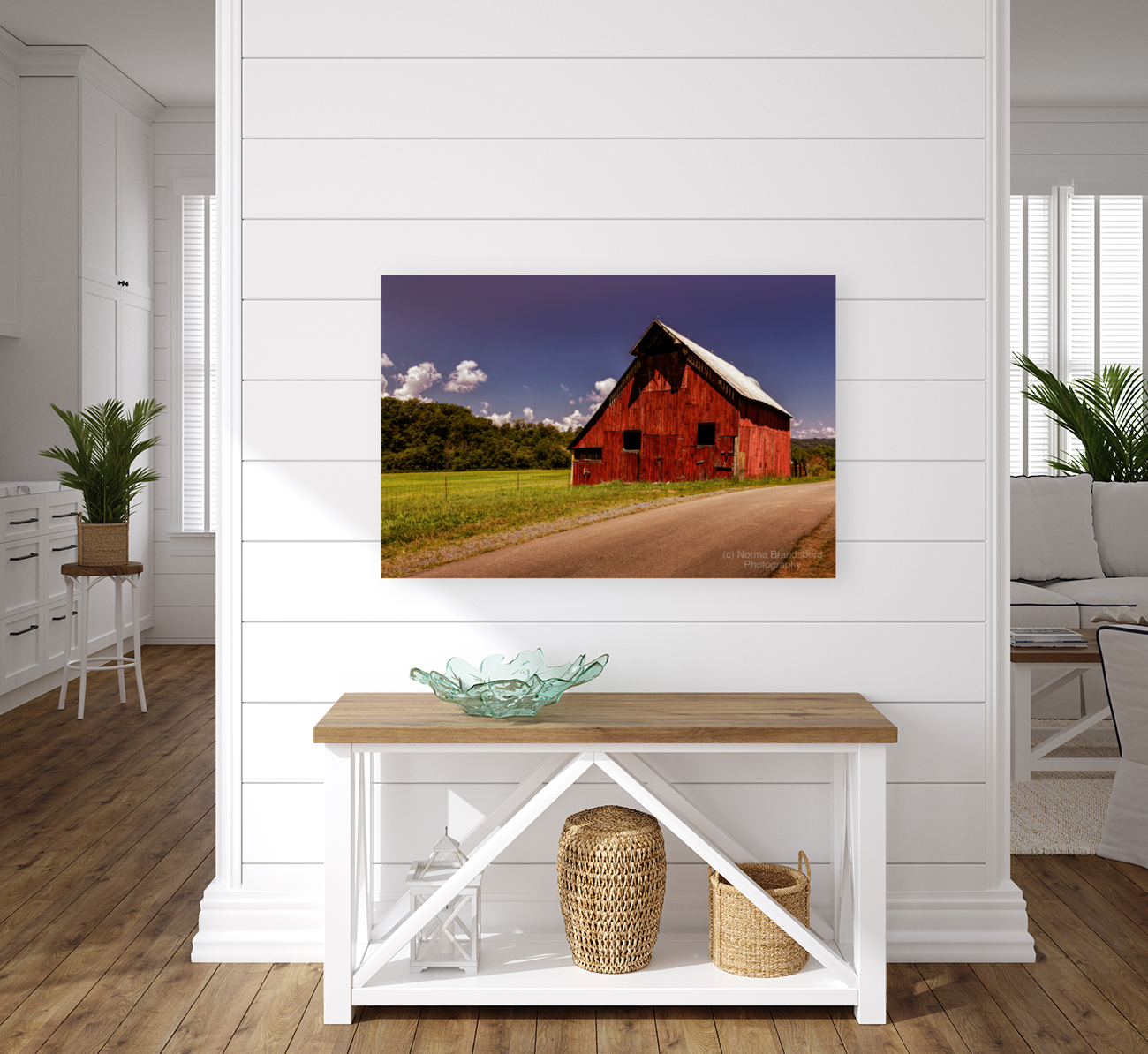 Old West Virginia Red Barn Art