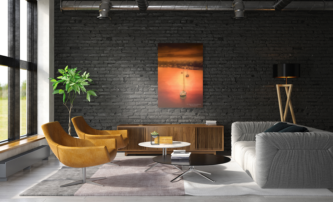 Low Country Sailboats at Sunset Art