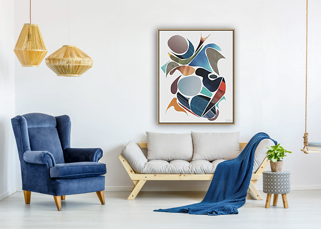 Mid Mod Mosaic 1  Art