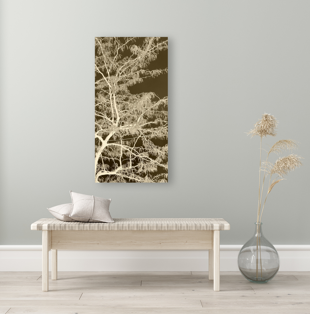 Lacey Sepia Tree right side Art