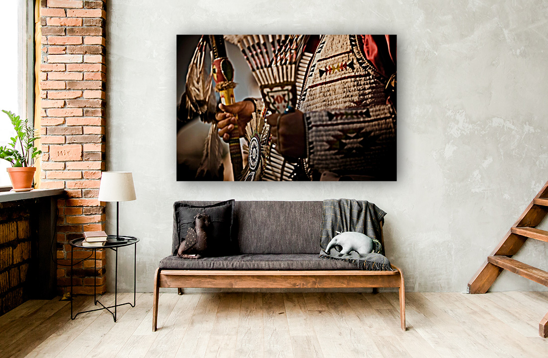 Native American Beadwork & Feathers Art