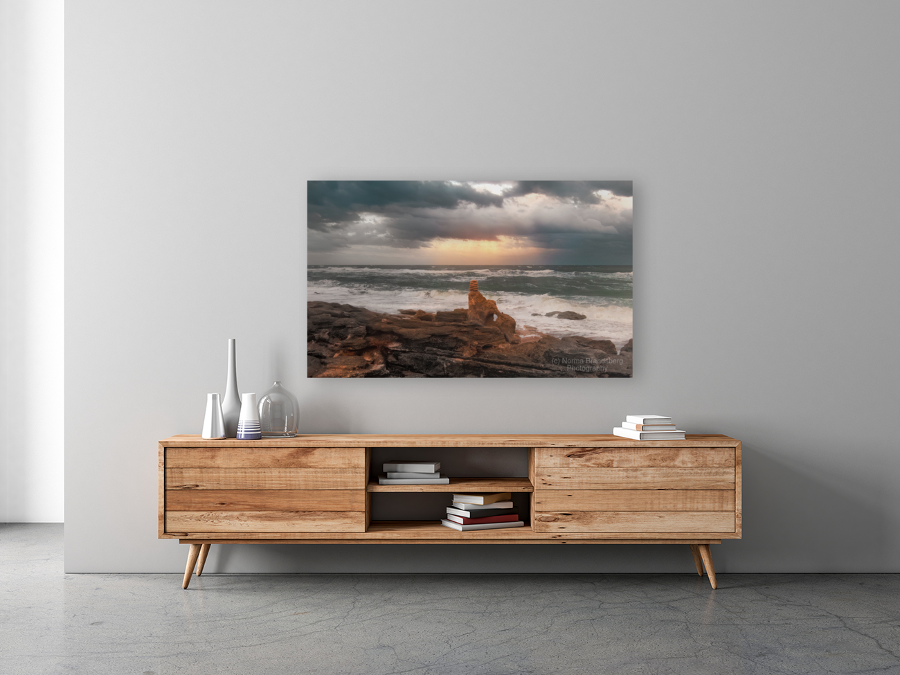 Florida Palm Coast Cochina Sunset Cairn Art