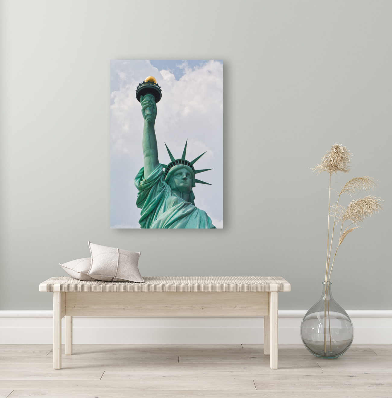 Lady Liberty Close Up Art
