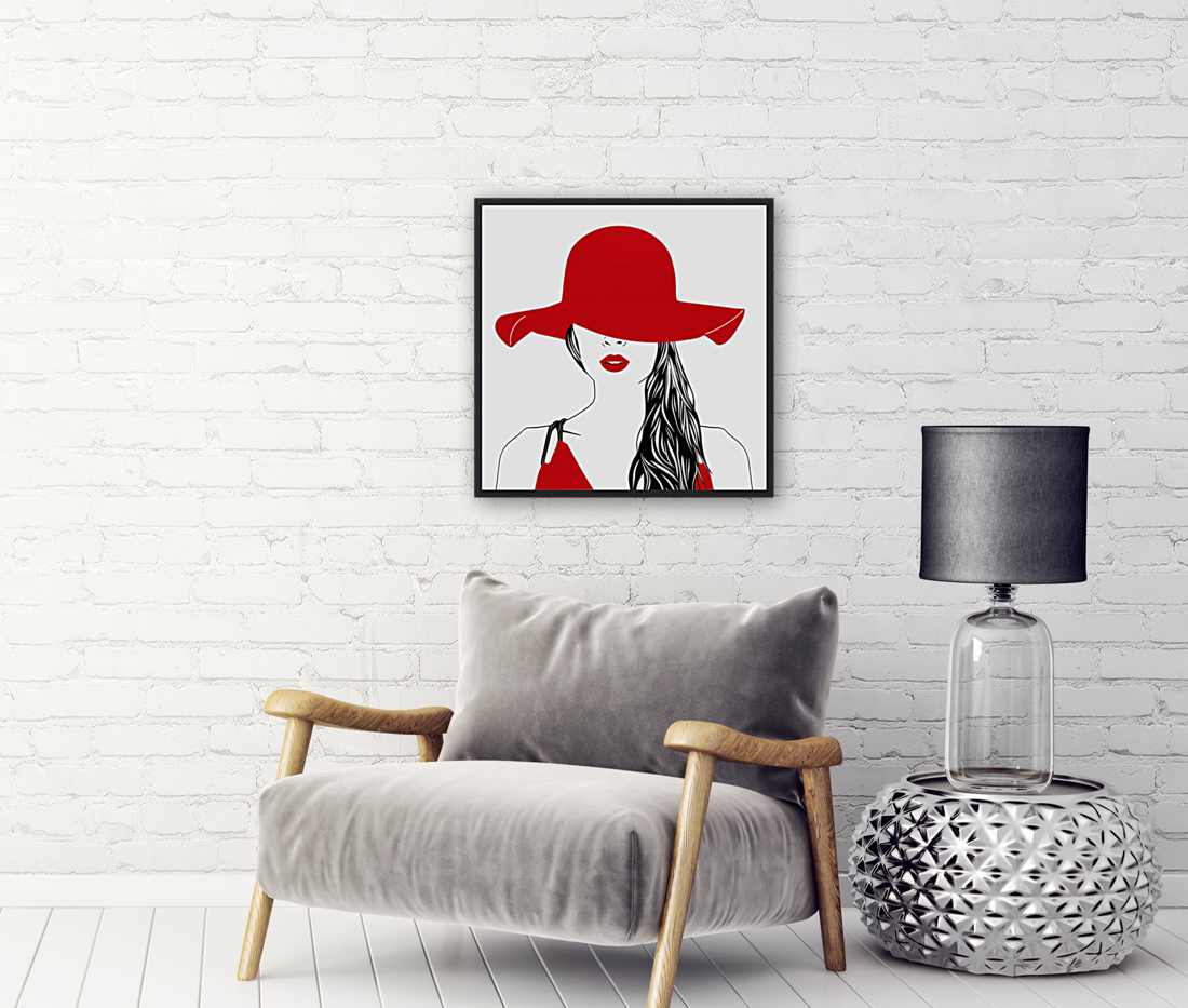 LADY IN RED Art