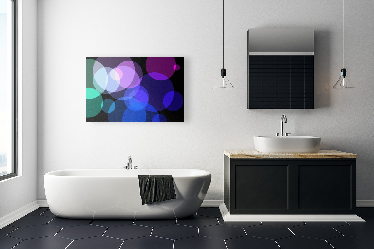 MULTICOLORED BUBBLES Art