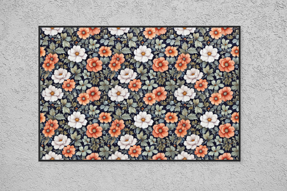SEAMLESS FLORAL PATTERN 1 Art